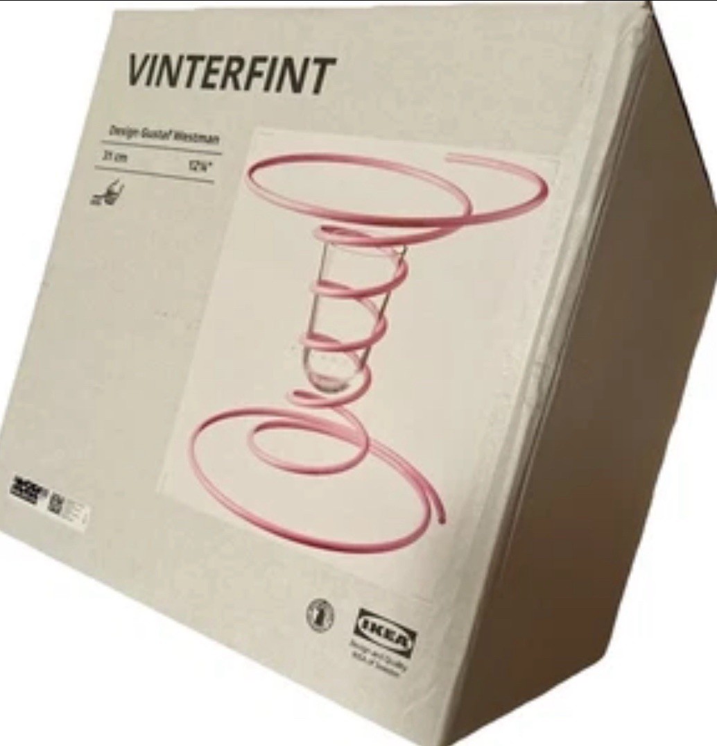 IKEA x Gustaf Westman VINTERFINT Vase Pink New In Box Limited