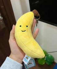 Jellycat Fabulous Banana Plush Keychain Bag Charm NWT Cute Gift