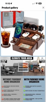 Parkway Home Docking Station And Organizer With Drawer