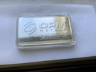 10 Oz Silver Bar - OPM - .999 fine silver, clean and stored in protective case