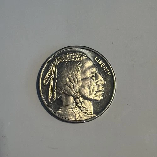 2012 .999 Buffalo Nickel 1/2Troy OunceFine 2 coins total