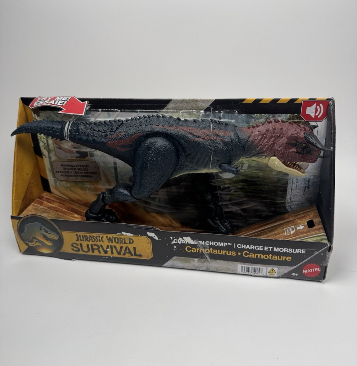 NEW Jurassic World Survival Charge N Chomp Carnotaurus JKG85
