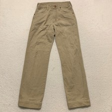 VTG 80s Wrangler Cowboy Cut Jeans Mens 26x28 Made in USA Tan 013TTAN (FLAWS)
