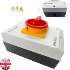 63A Rotary Isolator Switch 63amp 4 Pole 230V-415V Rotary Isolator Switch Tool UK
