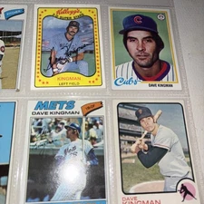 Dave Kingman 4 Card Lot 1973 Topps #23 & 1977 + 1978 Topps & Kelloggs 3D 47