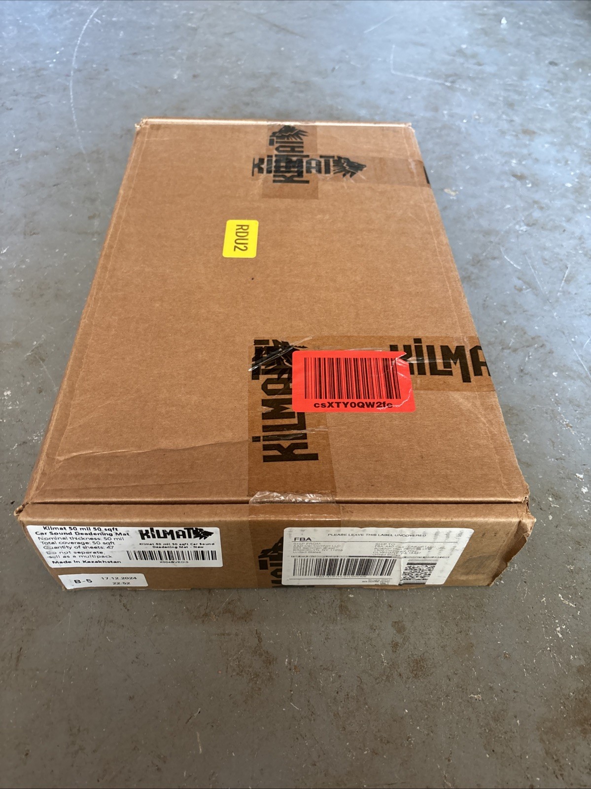 Kilmat 50 Sqft 50 Mil Butyl Sound Dampening Mat for Quieter Drives