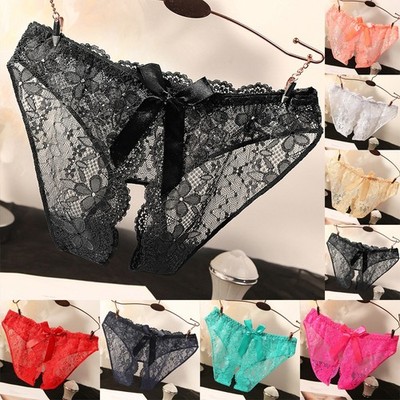 Süße sexy Damen-Dessous Spitze Tangas G-String Höschen Unterwäsche Slip T-Ba