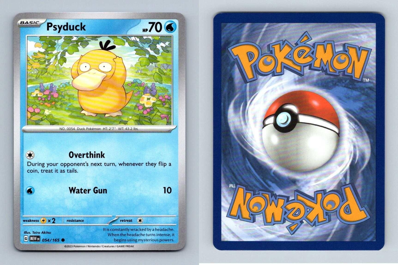 Psyduck #54 Scarlet & Violet 151 Pokemon 2023 Common TCG Card