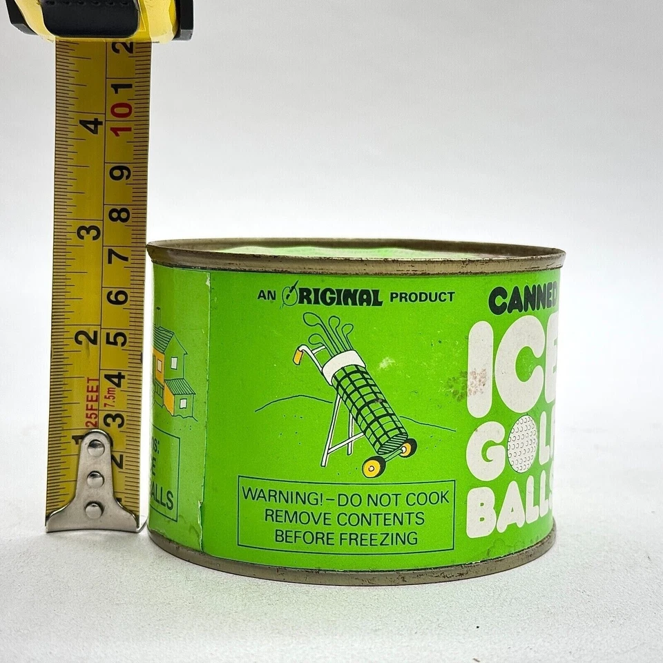 VINTAGE CANNED ICE GOLF BALLS NOVELTY DRINK CHILLER FUNNY GOLF GIFT BARWARE - Image 4 of 4