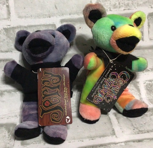 Grateful Dead Collectible Plush Dancing Bears Jerry & Cosmic Charlie - Picture 2 of 3