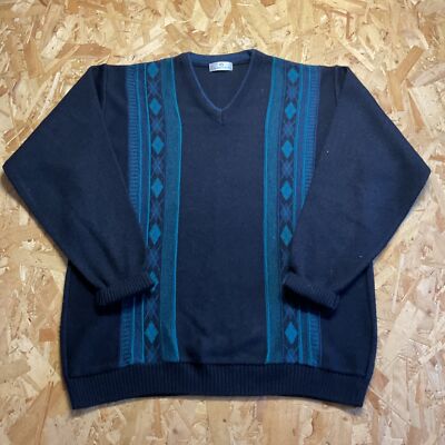 Essentials V-Ausschnitt Wollmischung Grandad Pullover Golfpullover Pullover Medium
