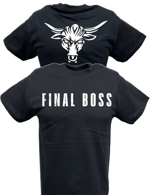 WWE ザ・ロック FINAL BOSS ブラック　Tシャツ　Lサイズ The Rock Final Boss Wrestlemania Black T-shirt | eBay