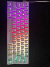 Redragon K630 Dragonborn 60% Wired RGB Gaming Keyboard, Brown Switch, White