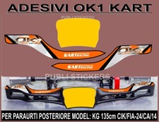STICKERS "KART OK 1" FOR REAR BUMPER MODEL KG 135cm CIK/FIA-24/CA/14 