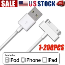3FT 30 pin USB Charging Data Cable Cord for iPad 1/2/3 iPod Nano 1-6 LOT