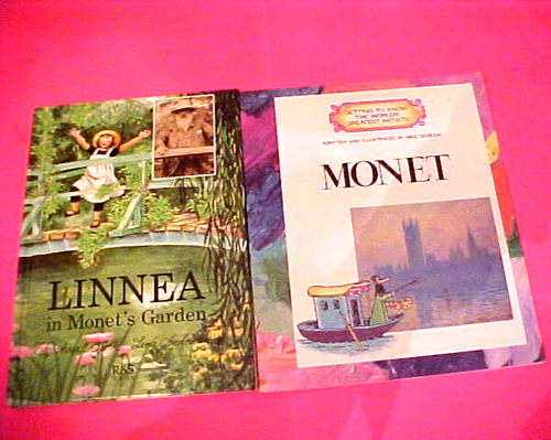 2 MONET BOOKS Linnea in Monet's Garden & MONET