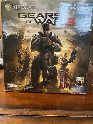 Microsoft Xbox 360 S Gears of War 3 Limited Edition 320GB Red & Black  Console (NTSC) for sale online