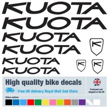 Kuota etichette/decalcomanie/adesivi bici, 5+ anni qualità esterna (confezione da 24)