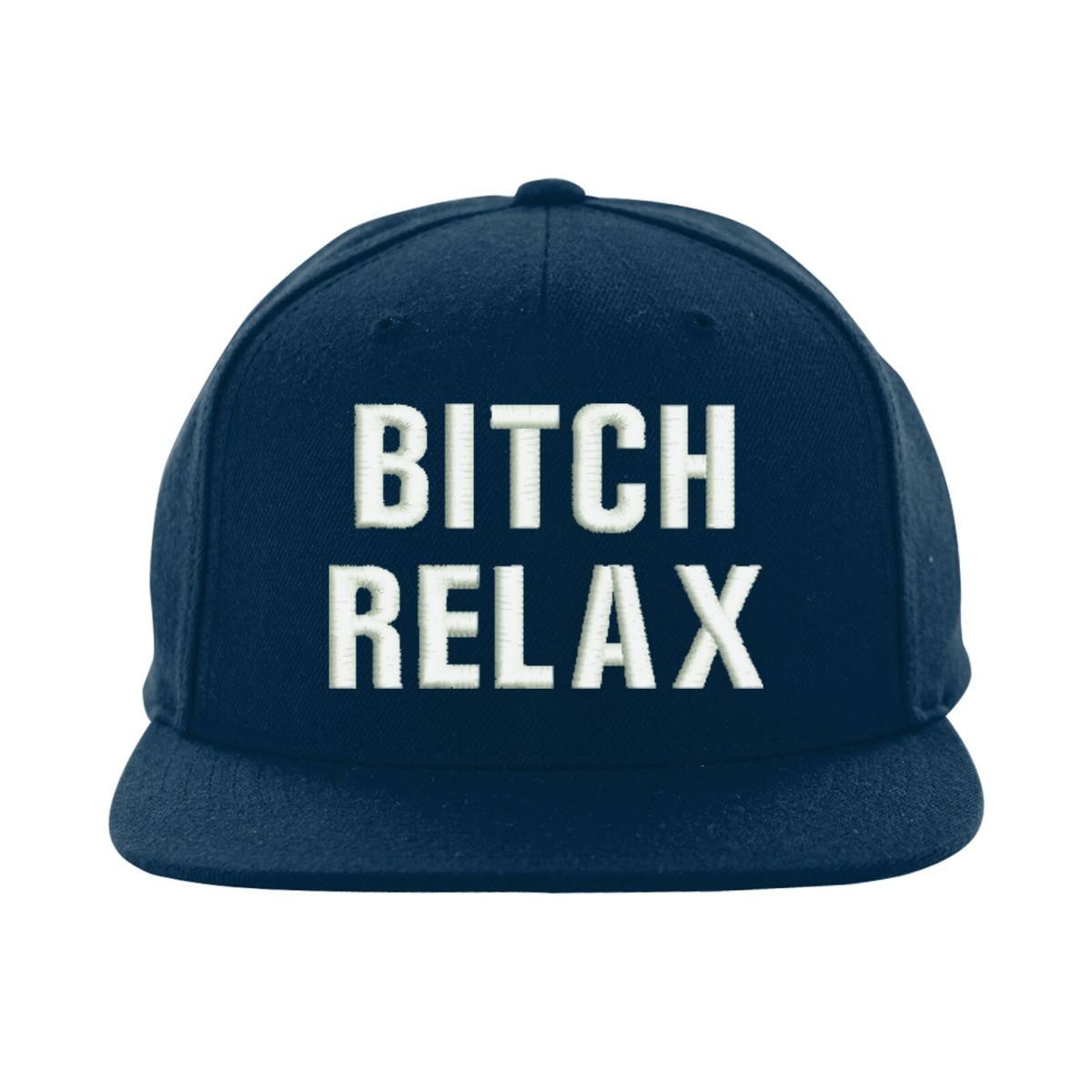 Embroidered Bit**h Relax Logo Snapback Cap, Birthday Gym Wear Cap, Rappers  Cap