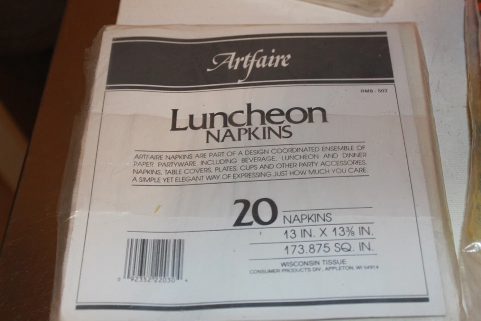 5x MANTEL Y SERVILLETAS DE PAPEL HALLOWEEN VINTAGE CALABAZA JACK O LINTERNA ARTFAIRE Foto 4 de 4