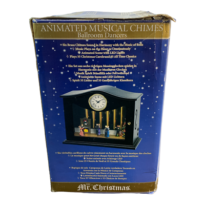 Mr Christmas Ballroom Dancers Animated Musical Chimes 70 Tunes