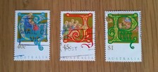 Set completo francobolli usati Australia: Natale 1993