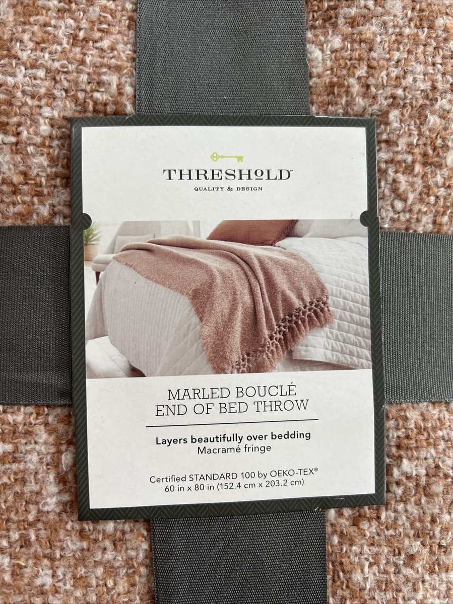 Blanket Pattern Threshold Marled Knit Blanket Threshold Marled - Main Image