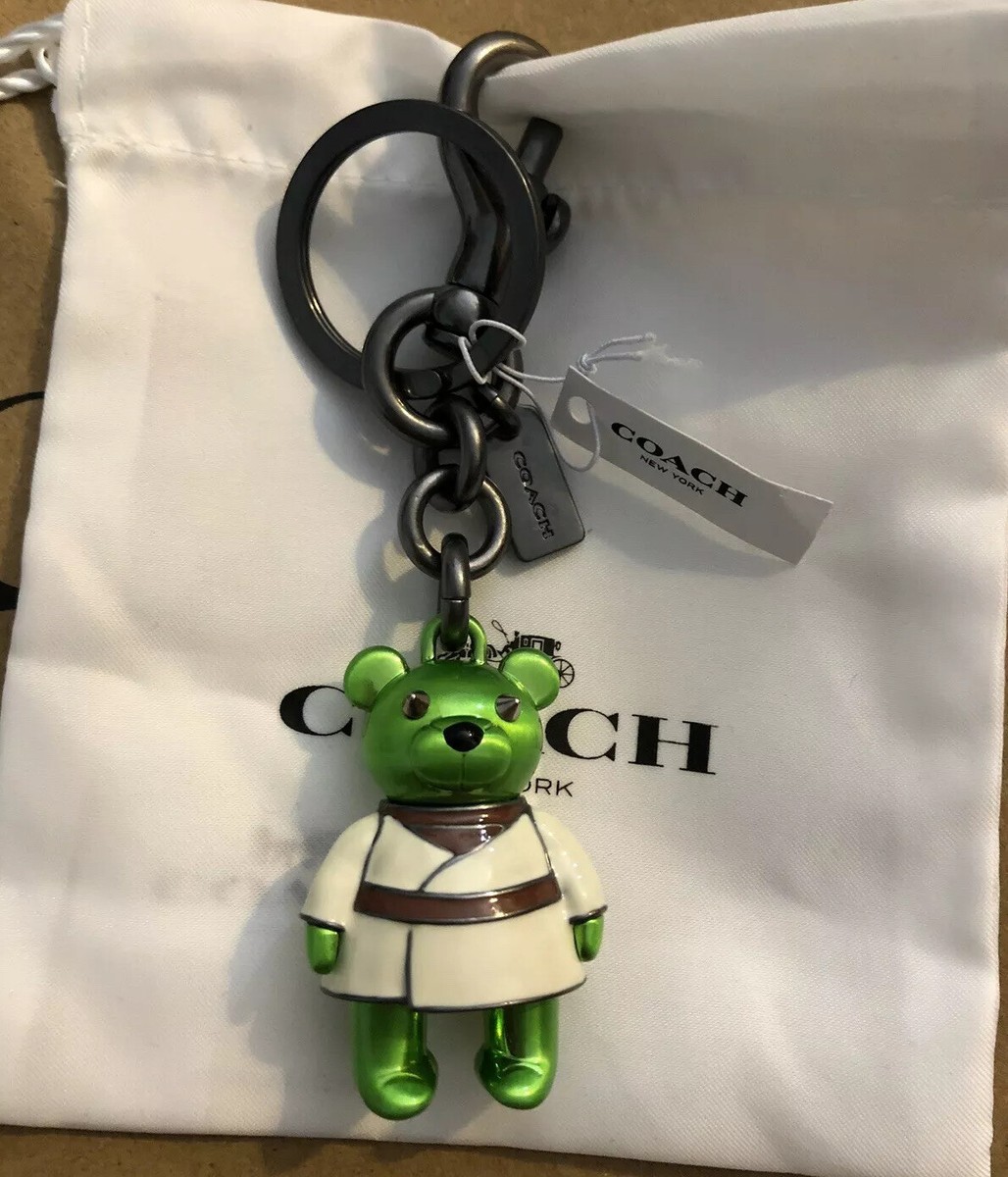 COACH Star Wars Yoda Bear Keychain NWT IN POUCH! | eBay