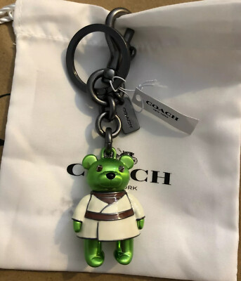 COACH Star Wars Yoda Bear Keychain NWT IN POUCH! | eBay