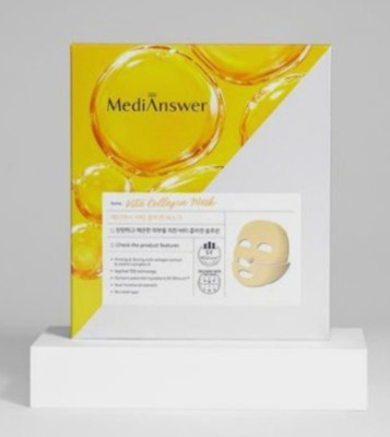 10 Pcs Medianswer Vita Collagen Brightening Fitting, Glass Skin Mask