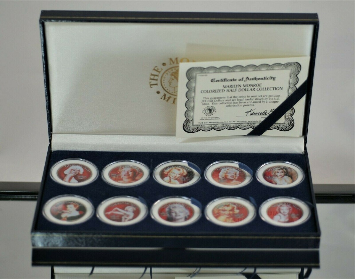 Morgan Mint Legends of Hollywood Marilyn Monroe colorized half