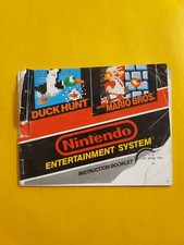 Super Mario Bros Duck Hunt Nintendo NES Instruction Manual Book Booklet 
