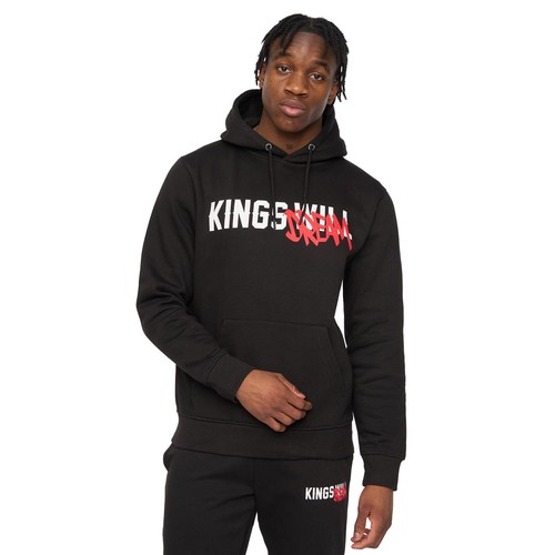 Kings Will Dream Tagged Mens Hoodie Casual Everyday Hooded Sweatshirt Black - 第 2/5 張圖片