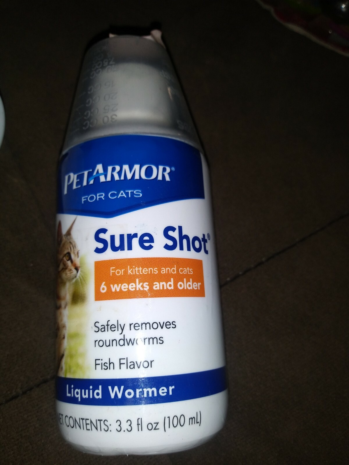 Petarmor Sure Shot Liquid Wormer For Cats 100ml Crown Majestic Petcare