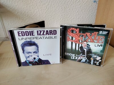 EDDIE IZZARD CD BUNDLE SEXIE LIVE 2004 AND UNREPEATABLE 1995