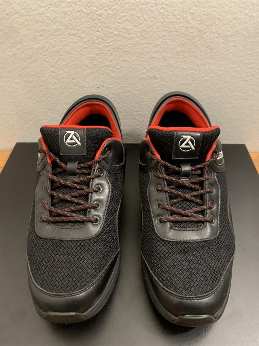 Zeba Men’s Athletic Running Shoes - Gray with Black & Red Accents Zeba® Hands Free Men main image 4