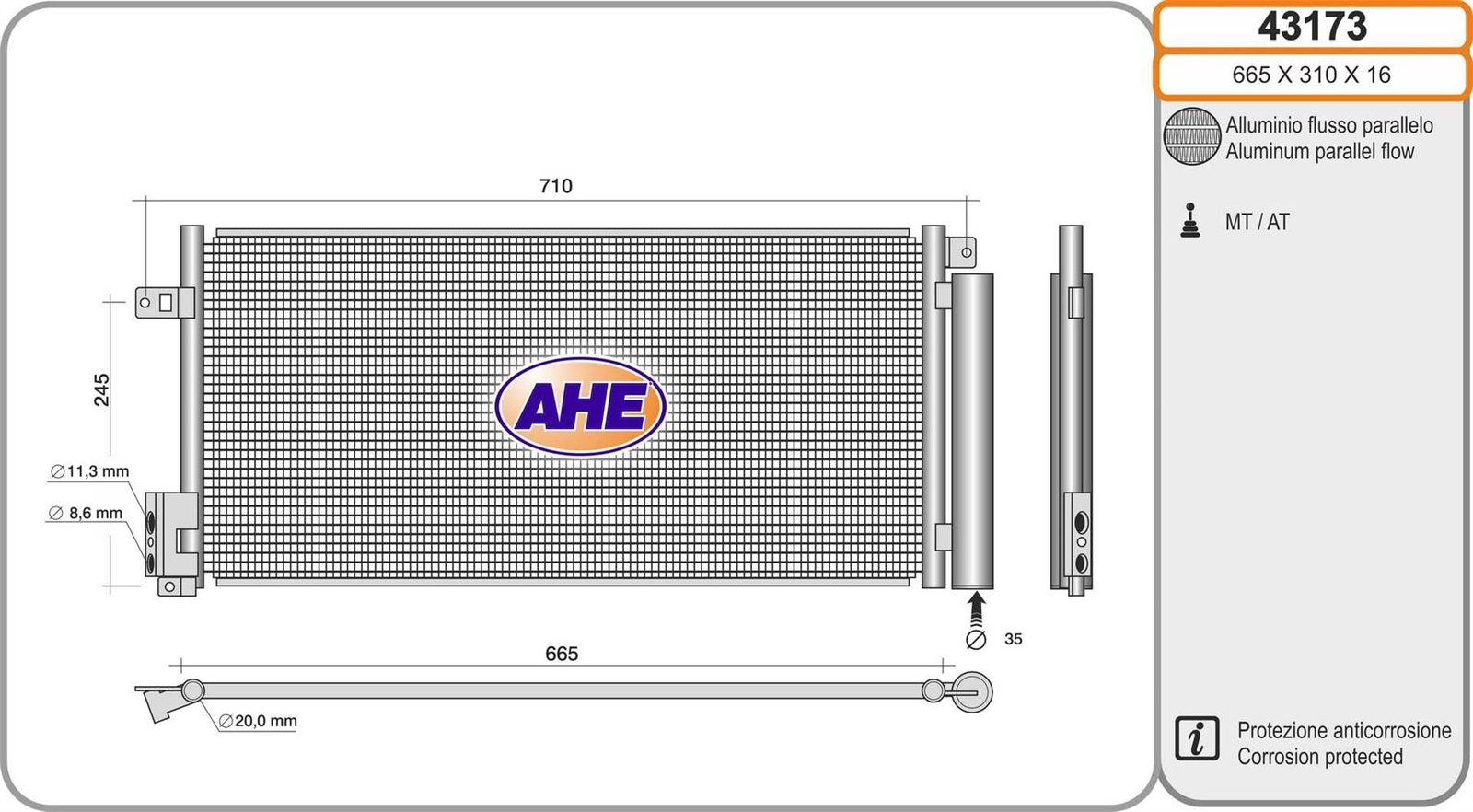 Condenseur de climatisation Opel Corsa D 1.3 CDTI radiateur climatisation Giulietta 1.6