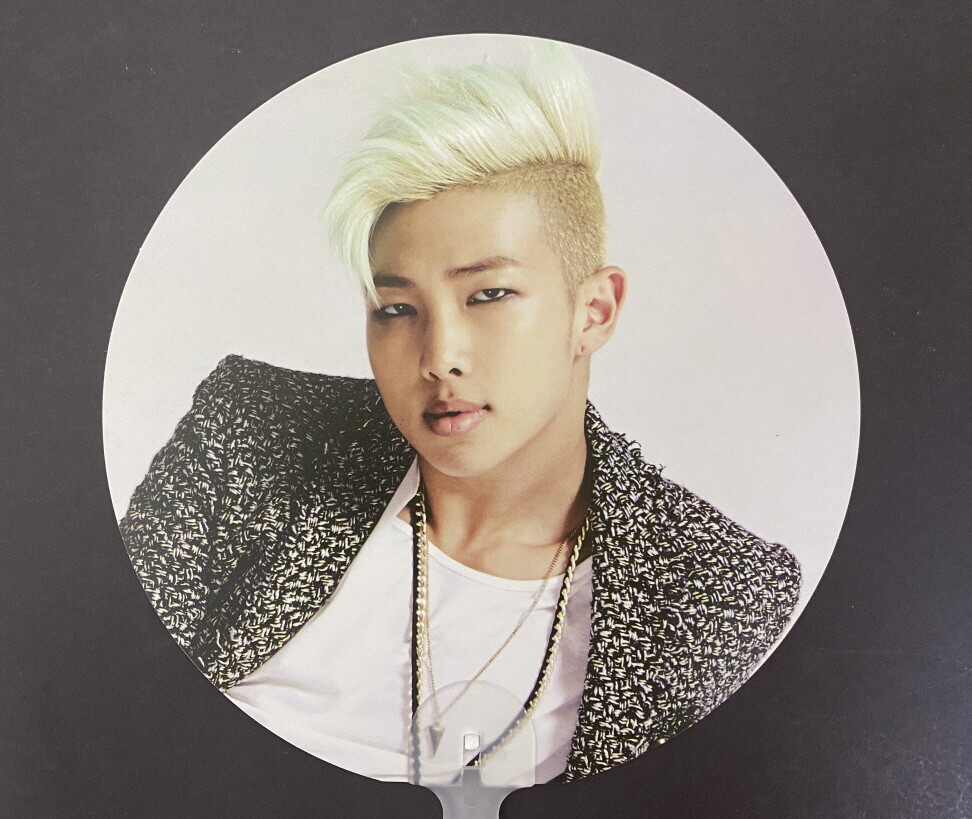 BTS-1st JAPAN TOUR 2015 Picket Hand Fan WAKE UP OPEN YOUR EYES RM