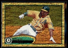 2012 Topps Gold Sparkle Coco Crisp #374 Oakland Athletics