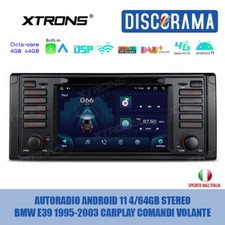 Autoradio Android 11 4/64gb Stereo BMW E39 1995-2003 CarPlay Comandi Volante - Miniatura 1