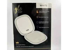 Glo Tech LED Compact Mirror WHITE 1 Count - used