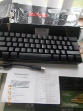 Unused Red Thunder Gaming RGB Backlight Keyboard, 61 Keys, Cool Backlights!