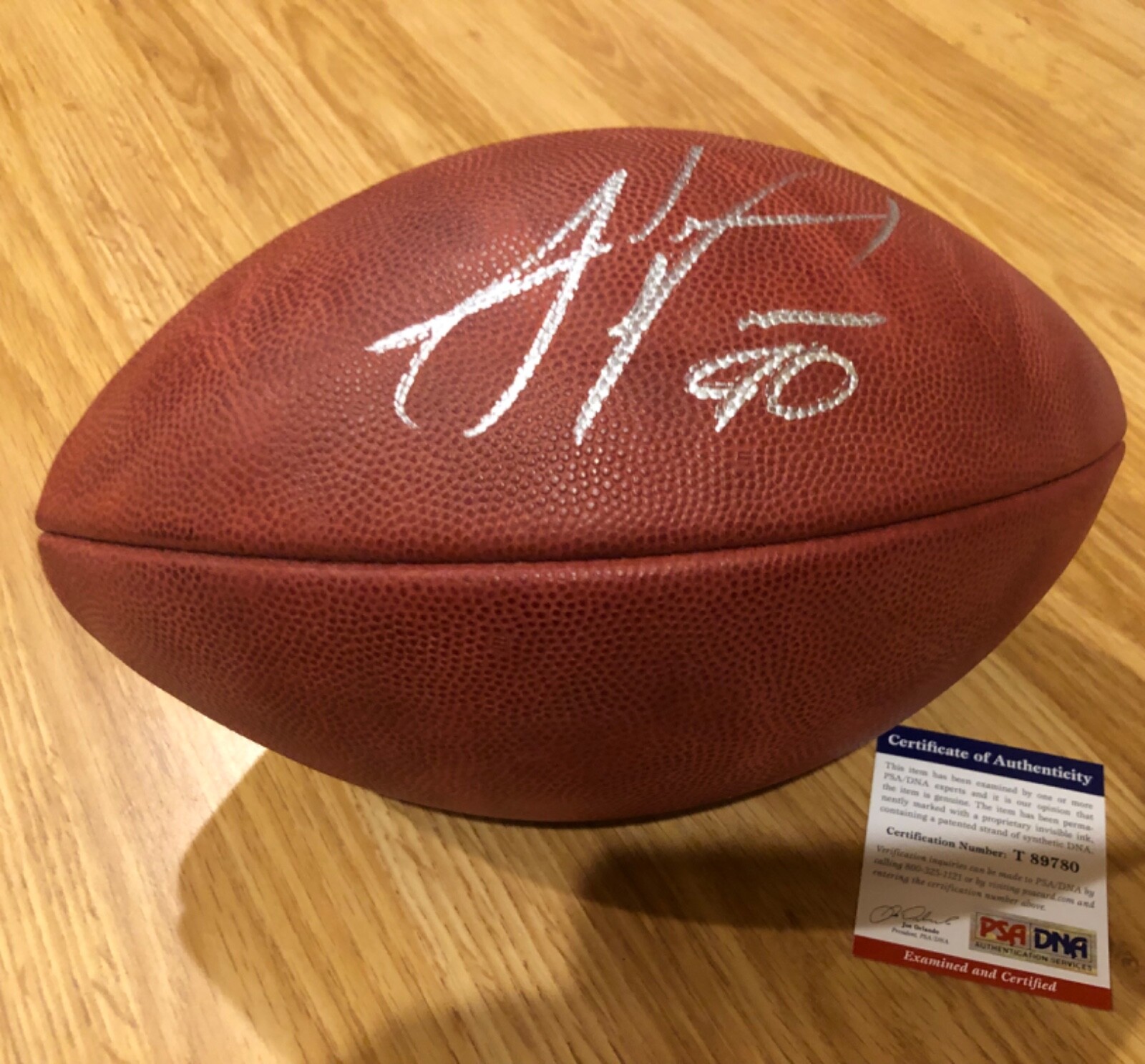 Julius Peppers Autographed Signed Auto OFFICIAL GAME DUKE NFL Football COA Photo PROOF 