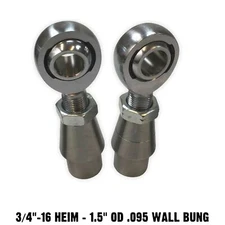 3/4" Chromoly Heim Joint 1.5" OD .095" Wall Bung Panhard Rod end Fabrication Ki