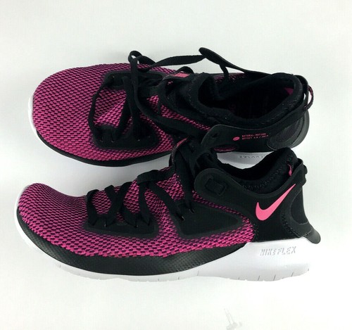 Nuevos Zapatos de entrenamiento Nike Flex 2019 rn Talla 5 Negro/Rosa Blanco  AQ7487 004 | eBay