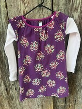 Girls Tea Collection Dress tunic Size 8 geometry print long sleeve