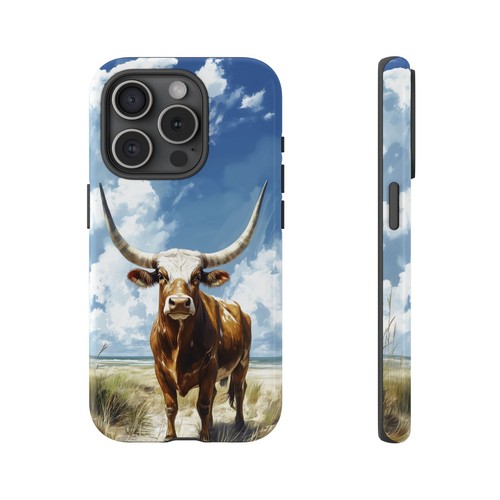 Bull Horns Blue Sky - Phone Ink Cover Case for iPhone, Galaxy, Pixel - 第 43/281 張圖片