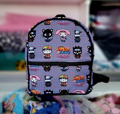 HELLO KITTY AND FRIENDS X NARUTO CROSSOVER MINI BACKPACK (BRAND NEW) 