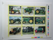 1994 By Country Toy Room John Deere RARE uncut sheet 9 cards