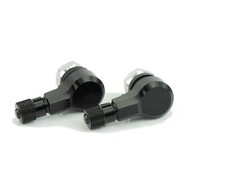 CNC Aluminum Angle Valve 90 Degree Fits Yamaha YZF-R1 RN042 2000-2001 Black